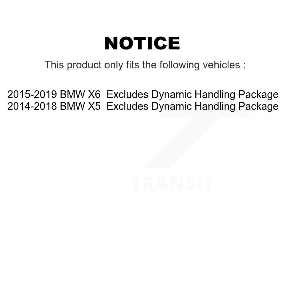 [Avant] Ensemble de jambe de suspension avec ressort hélicoïdal pour BMW X5 X6 Excludes Dynamic Handling Package K78A-100494