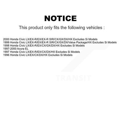 [Avant et Arrière] Ensemble de jambe de suspension avec ressort hélicoïdal pour Honda Civic Acura EL K78A-100498