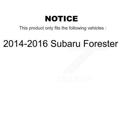 [Avant et Arrière] Ensemble de jambe de suspension avec ressort hélicoïdal pour 2014-2016 Subaru Forester K78A-100500