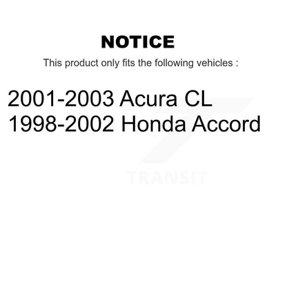 [Avant et Arrière] Ensemble de jambe de suspension avec ressort hélicoïdal pour Honda Accord Acura CL K78A-100515