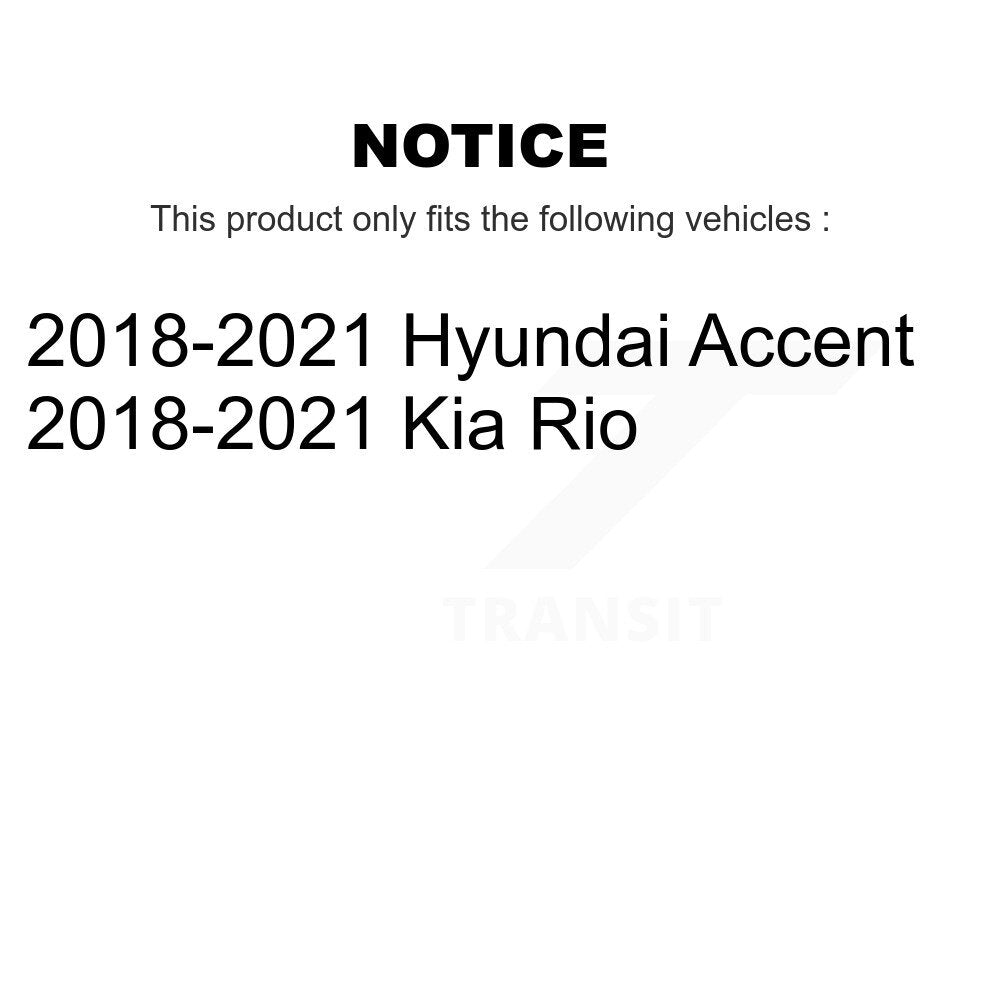 [Avant] Ensemble de jambe de suspension avec ressort hélicoïdal pour 2018-2021 Kia Rio Hyundai Accent K78A-100521