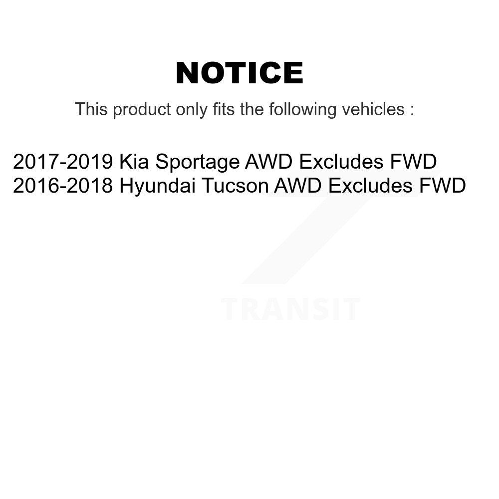 [Avant] Ensemble de jambe de suspension avec ressort hélicoïdal pour Hyundai Tucson Kia Sportage Excludes FWD AWD K78A-100527