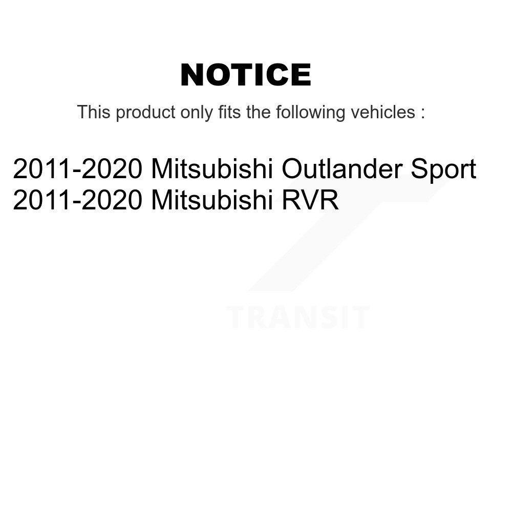 [Avant] Ensemble de jambe de suspension avec ressort hélicoïdal pour 2011-2020 Mitsubishi RVR Outlander Sport K78A-100535