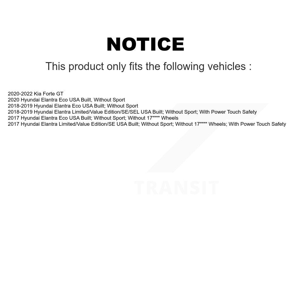 [Avant] Ensemble de jambe de suspension avec ressort hélicoïdal pour Hyundai Elantra Kia Forte K78A-100545
