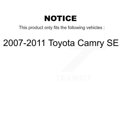 [Avant] Ensemble de jambe de suspension avec ressort hélicoïdal pour 2007-2011 Toyota Camry SE K78A-100556