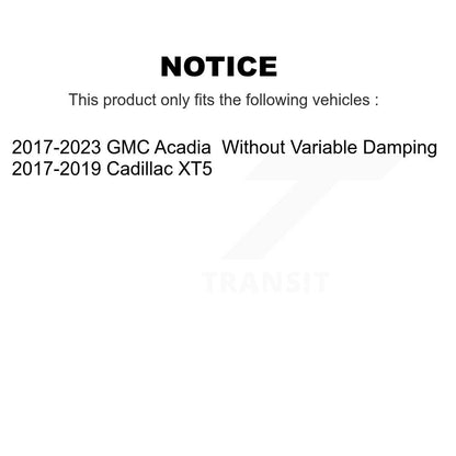 [Avant] Ensemble de jambe de suspension avec ressort hélicoïdal pour GMC Acadia Cadillac XT5 K78A-100568