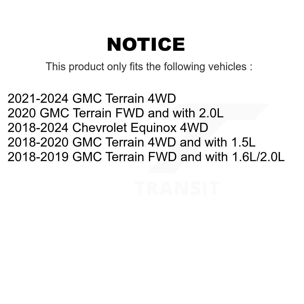 [Avant] Ensemble de jambe de suspension avec ressort hélicoïdal pour Chevrolet Equinox GMC Terrain K78A-100569