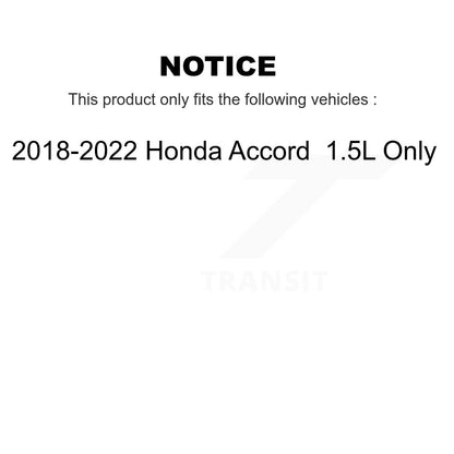 [Avant] Ensemble de jambe de suspension avec ressort hélicoïdal pour 2018-2022 Honda Accord 1.5L Only K78A-100570