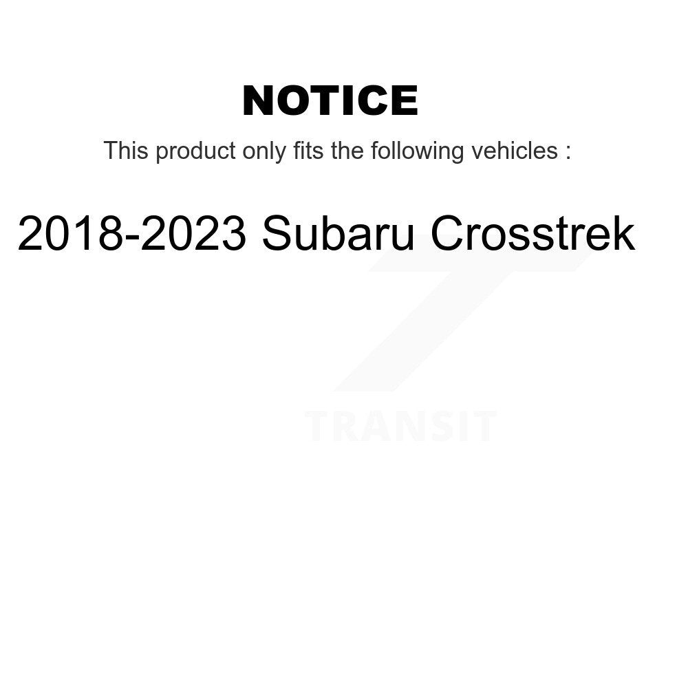 [Arrière] Ensemble de jambe de suspension avec ressort hélicoïdal pour 2018-2023 Subaru Crosstrek K78A-100595