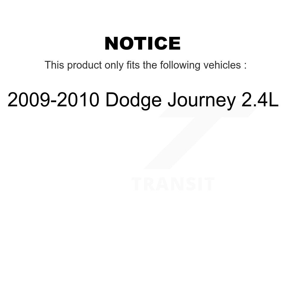 [Avant et Arrière] Ensemble de jambe de suspension avec ressort hélicoïdal pour 2009-2010 Dodge Journey 2.4L K78A-100609