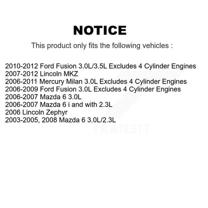 [Avant et Arrière] Ensemble de jambe de suspension avec ressort hélicoïdal pour Ford Fusion Mazda 6 Lincoln MKZ Zephyr Mercury Milan K78M-100039