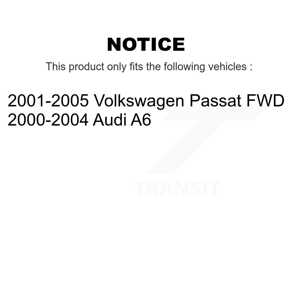 [Avant et Arrière] Ensemble de jambe de suspension avec ressort hélicoïdal pour Volkswagen Passat Audi A6 K78M-100094