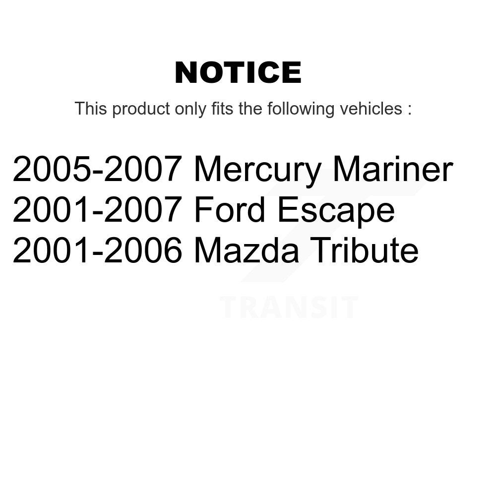 [Avant et Arrière] Ensemble de jambe de suspension avec ressort hélicoïdal pour Ford Escape Mazda Tribute Mercury Mariner K78M-100116