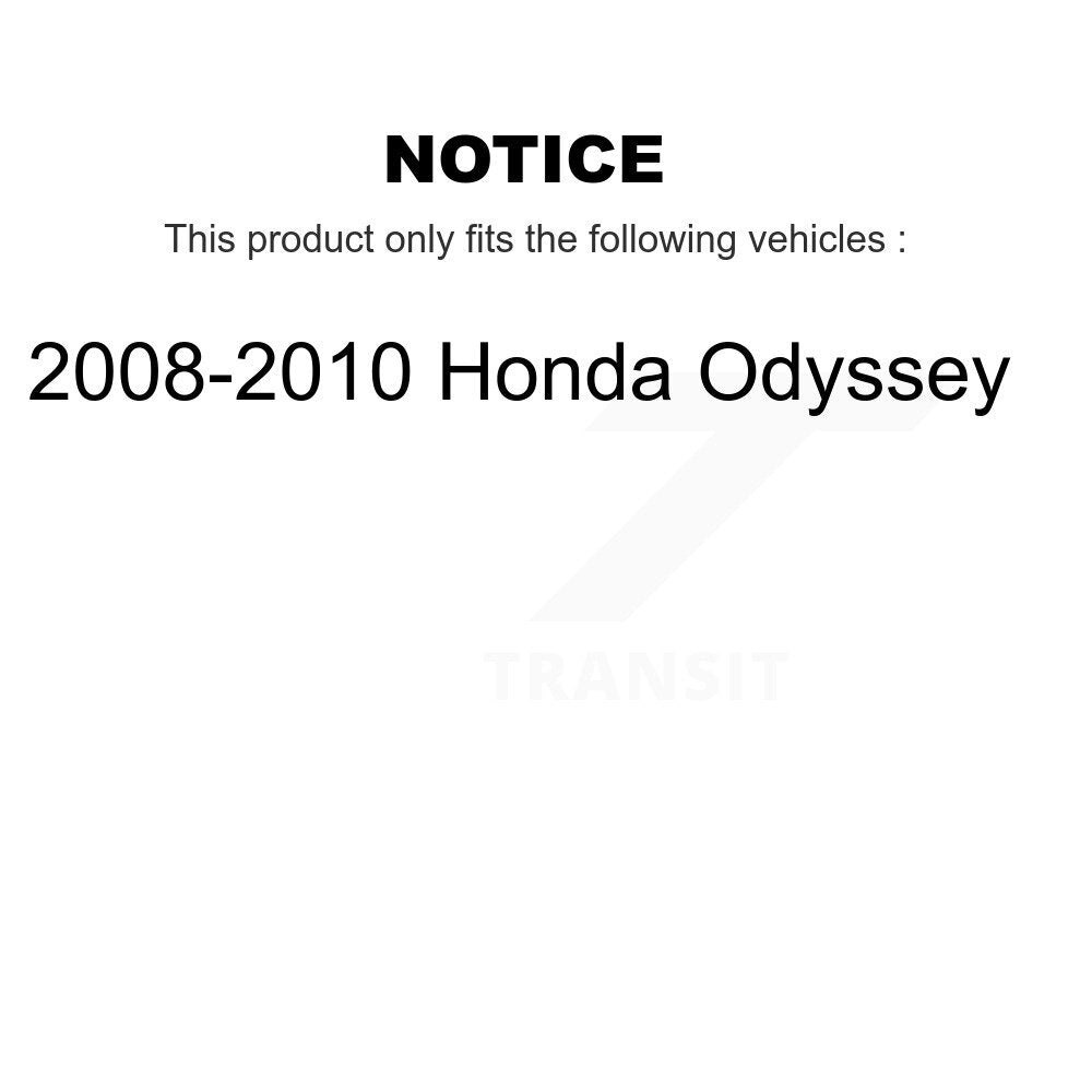 [Avant et Arrière] Ensemble de jambe de suspension avec ressort hélicoïdal pour 2008-2010 Honda Odyssey K78M-100136