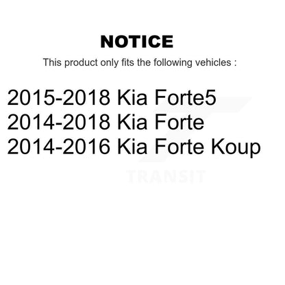 [Avant et Arrière] Ensemble de jambe de suspension avec ressort hélicoïdal pour Kia Forte Forte5 Koup K78M-100167