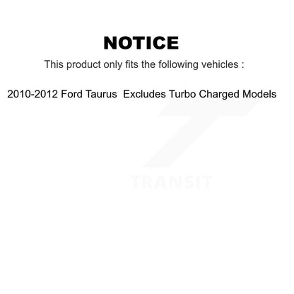 [Avant et Arrière] Ensemble de jambe de suspension avec ressort hélicoïdal pour 2010-2012 Ford Taurus Excludes Turbo Charged Models K78M-100185