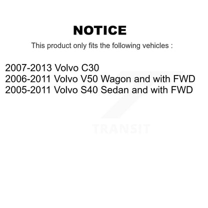 [Avant et Arrière] Ensemble de jambe de suspension avec ressort hélicoïdal pour Volvo S40 C30 V50 K78M-100297