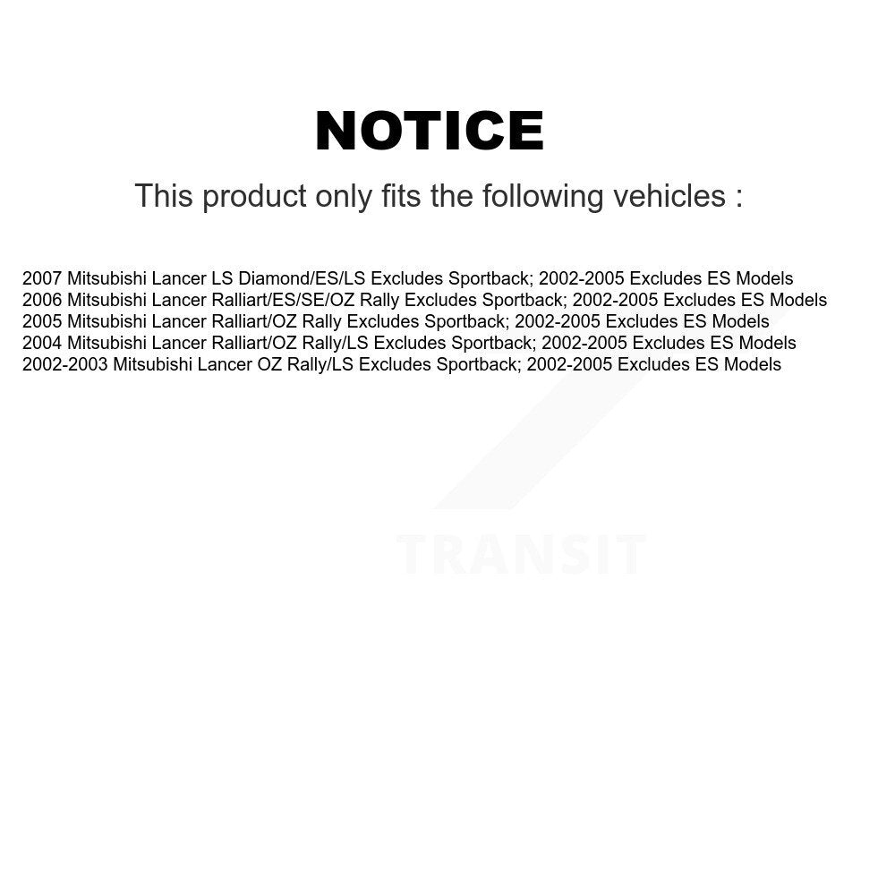 [Avant et Arrière] Ensemble de jambe de suspension avec ressort hélicoïdal pour Mitsubishi Lancer K78M-100310