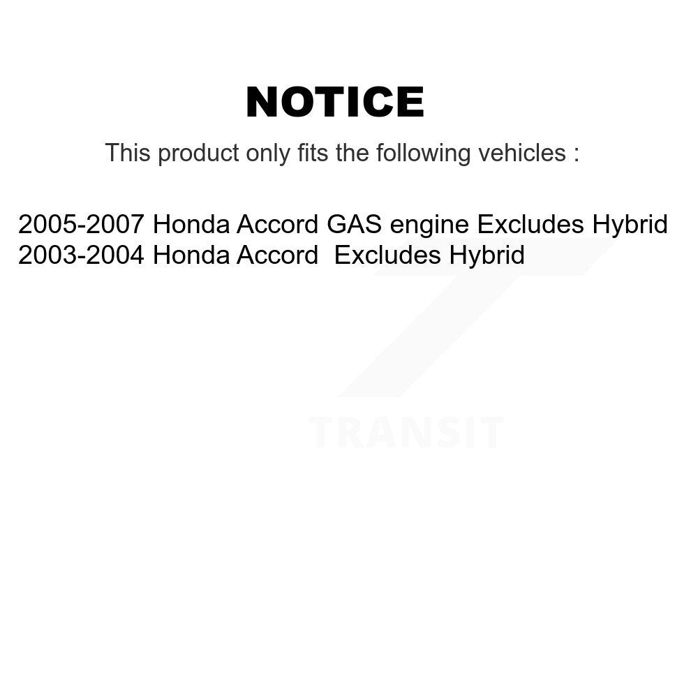 [Avant et Arrière] Ensemble de jambe de suspension avec ressort hélicoïdal pour Honda Accord Excludes Hybrid K78M-100324