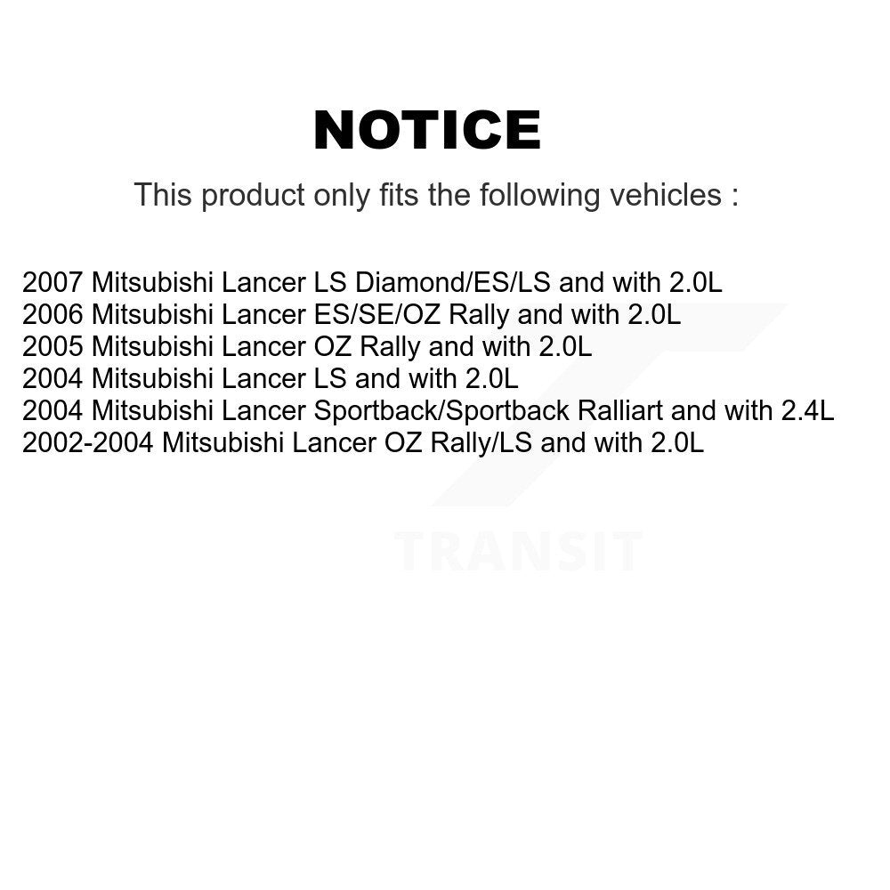 [Avant et Arrière] Ensemble de jambe de suspension avec ressort hélicoïdal pour Mitsubishi Lancer K78M-100369
