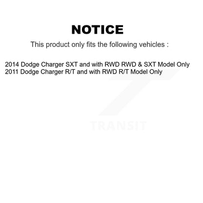 [Avant et Arrière] Ensemble de jambe de suspension avec ressort hélicoïdal pour Dodge Charger K78M-100419