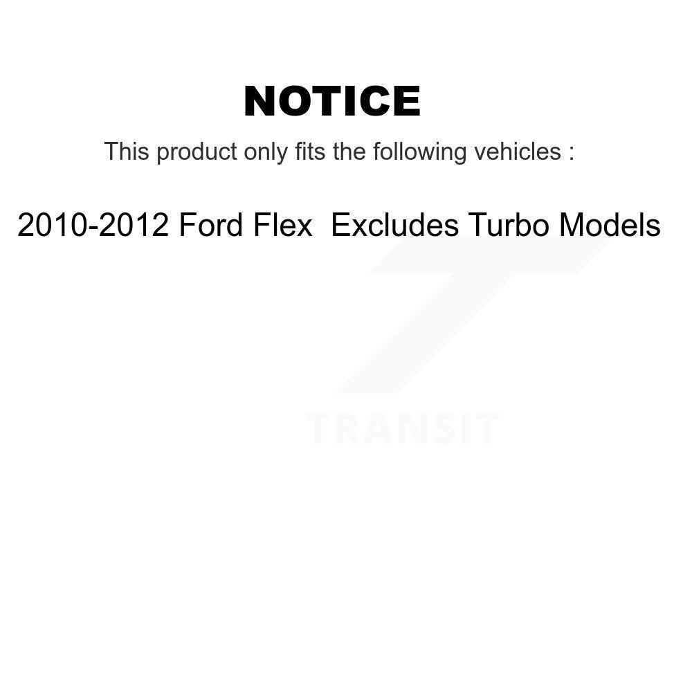 [Avant et Arrière] Ensemble de jambe de suspension avec ressort hélicoïdal pour 2010-2012 Ford Flex Excludes Turbo Models K78M-100436