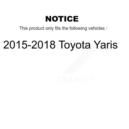 [Avant et Arrière] Ensemble de jambe de suspension avec ressort hélicoïdal pour 2015-2018 Toyota Yaris K78M-100450
