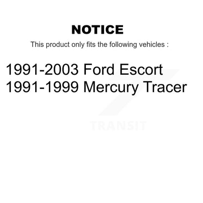 [Avant] Kit de Roulement de roue pour Ford Escort Mercury Tracer K7T-100005
