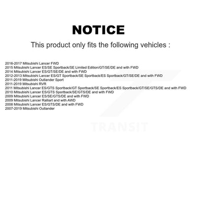 [Avant] Kit de Roulement de roue pour Mitsubishi Outlander Sport Lancer RVR K7T-100054