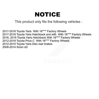 [Avant] Kit de Roulement de roue pour Toyota Yaris Scion xD K7T-100059