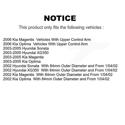[Avant] Kit de Roulement de roue pour Hyundai Sonata Kia Optima XG350 Magentis K7T-100081