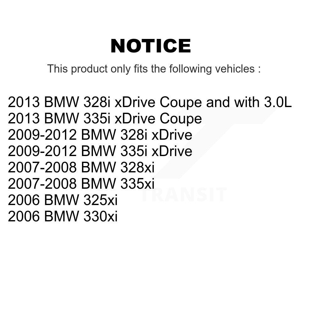[Avant] Kit de Roulement de roue pour BMW 328i xDrive 328xi 335i 325xi 335xi 330xi K7T-100117