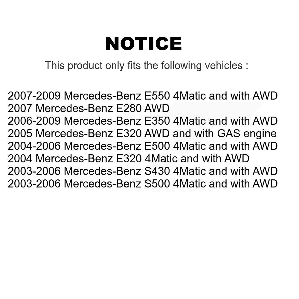 [Avant] Kit de Roulement de roue pour Mercedes-Benz E350 E320 S430 E500 S500 E550 K7T-100122
