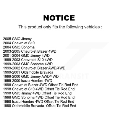 [Avant] Kit d'ensemble roulement de roue et moyeu pour Chevrolet S10 Blazer GMC Sonoma Jimmy Oldsmobile Bravada Isuzu Hombre K7T-100183