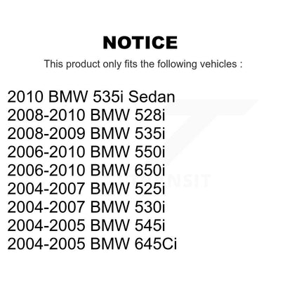 [Avant] Kit d'ensemble roulement de roue et moyeu pour BMW 530i 528i 525i 650i 535i 550i 645Ci 545i K7T-100200