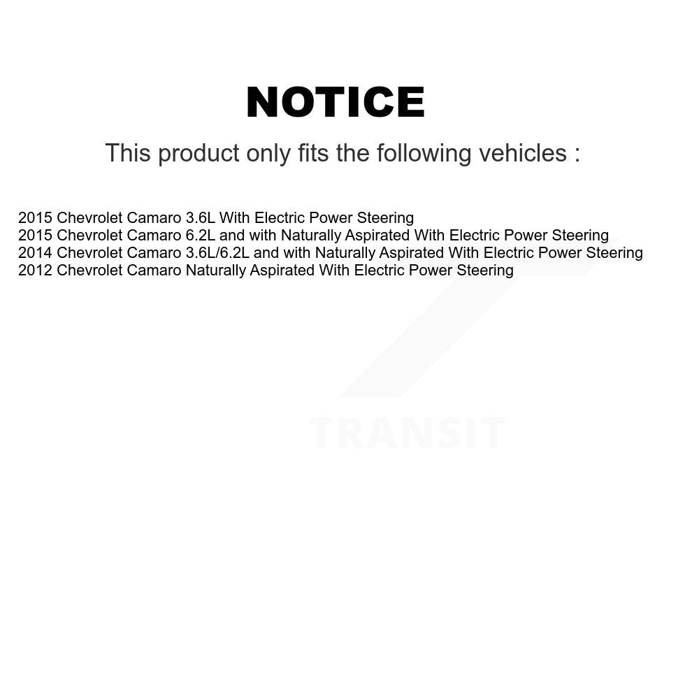 [Avant] Kit d'ensemble roulement de roue et moyeu pour 2018-2019 Chevrolet Impala sans Variable Assist Power Steering K7T-100229