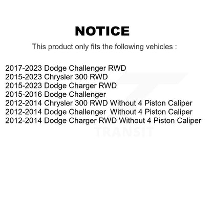 [Avant] Kit d'ensemble roulement de roue et moyeu pour Dodge Charger Challenger Chrysler 300 K7T-100246