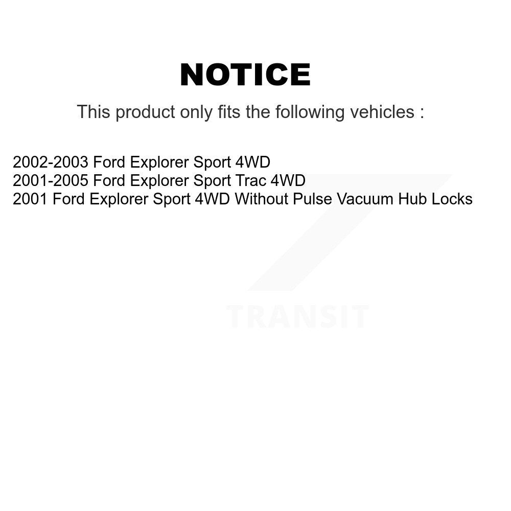 [Avant] Kit d'ensemble roulement de roue et moyeu pour Ford Explorer Sport Trac 4WD K7T-100267
