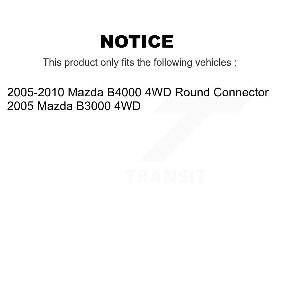 [Avant] Kit d'ensemble roulement de roue et moyeu pour 2005-2010 Mazda B4000 4WD Round Connector K7T-100268