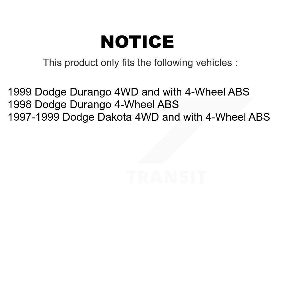 [Avant] Kit d'ensemble roulement de roue et moyeu pour Dodge Dakota Durango K7T-100316