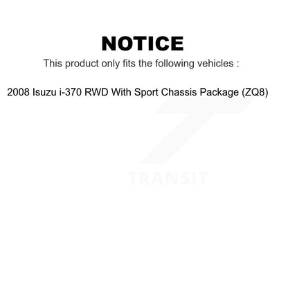 [Avant] Kit d'ensemble roulement de roue et moyeu pour 2008 Isuzu i-370 RWD avec Sport Chassis Package (ZQ8) K7T-100323