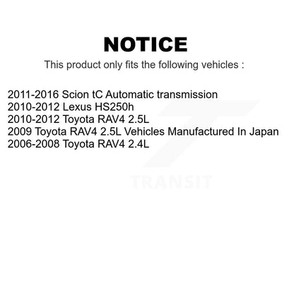 [Avant] Kit d'ensemble roulement de roue et moyeu pour Toyota RAV4 Scion tC Lexus HS250h K7T-100364