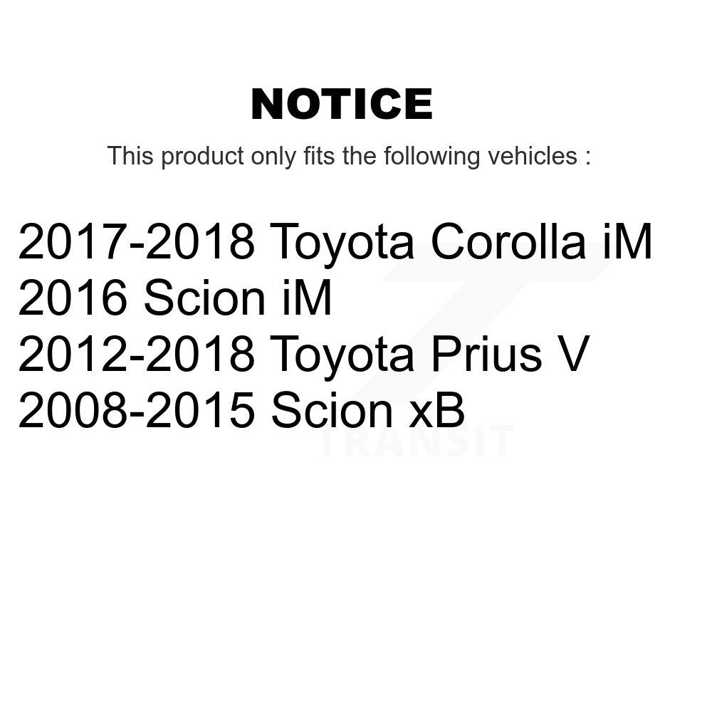 [Avant] Kit d'ensemble roulement de roue et moyeu pour Scion xB Toyota Prius V Corolla iM K7T-100365