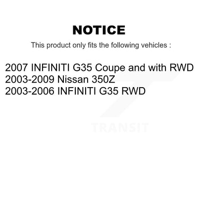 [Avant] Kit d'ensemble roulement de roue et moyeu pour INFINITI G35 Nissan 350Z K7T-100374