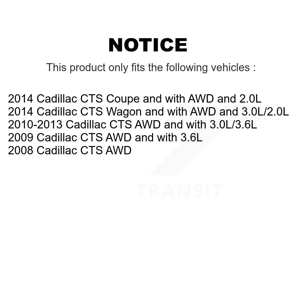 [Avant] Kit d'ensemble roulement de roue et moyeu pour Cadillac CTS K7T-100377