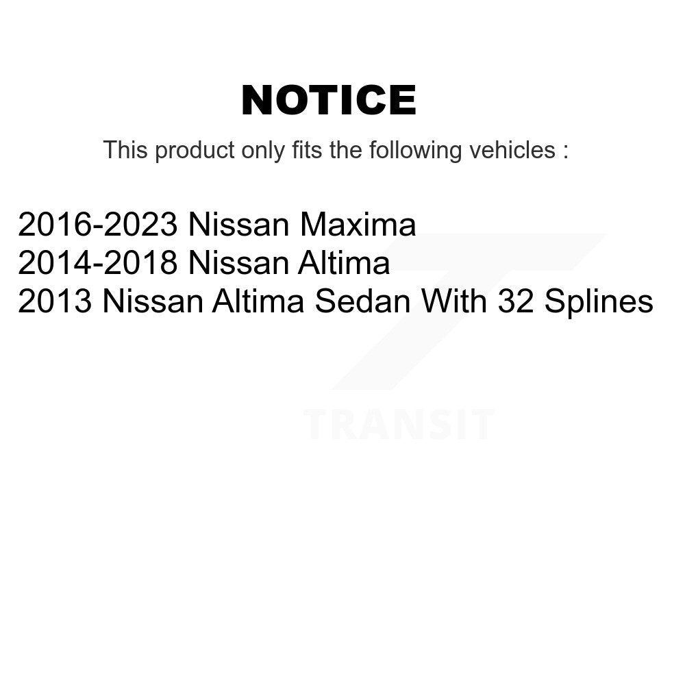 [Avant] Kit d'ensemble roulement de roue et moyeu pour Nissan Altima Maxima K7T-100384