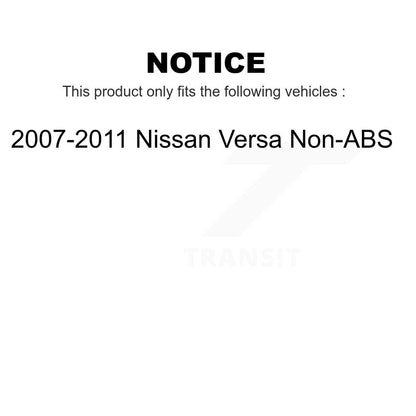 [Avant] Kit d'ensemble roulement de roue et moyeu pour 2007-2011 Nissan Versa Non-ABS K7T-100388