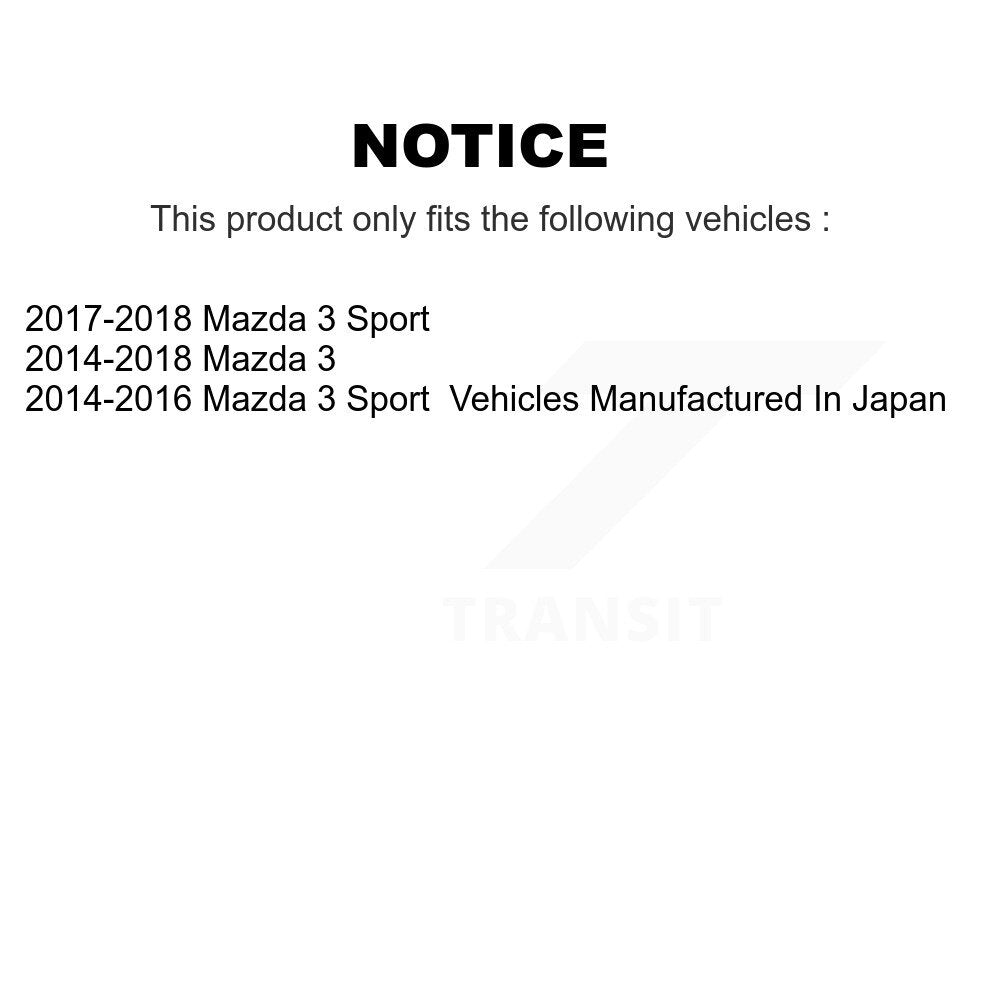 [Avant] Kit d'ensemble roulement de roue et moyeu pour Mazda 3 Sport K7T-100410