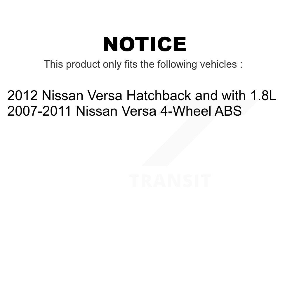 [Avant] Kit d'ensemble roulement de roue et moyeu pour Nissan Versa K7T-100416