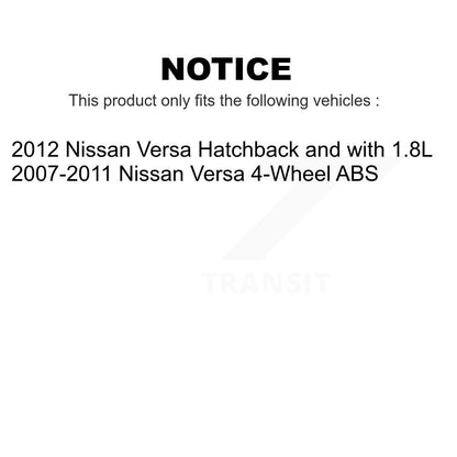 [Avant] Kit d'ensemble roulement de roue et moyeu pour Nissan Versa K7T-100416